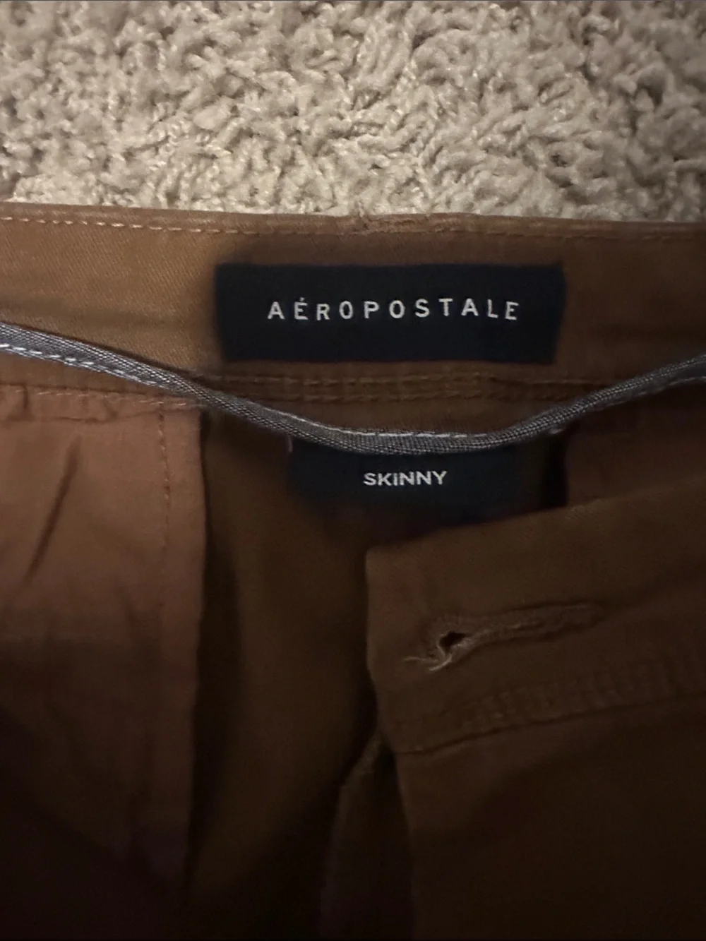 Men's Aeropostale Brown Straight-Leg Pants